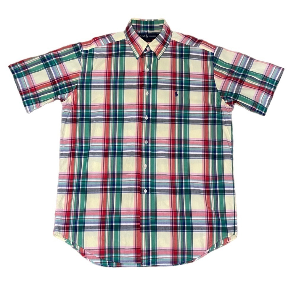 Ralph Lauren Plaid Blake Short Sleeve Button Down